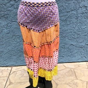Sacred Threads Hippie Boho Skirt; made in India